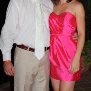 Strapless mini dress